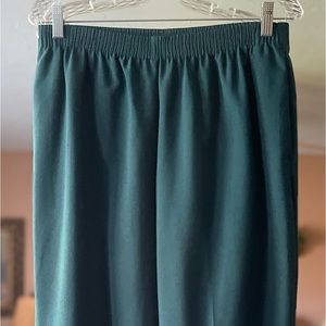 Like New Allison Daley Teal Green/Blue Pull on Pants sz 12